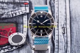 2 Colour Men Watches 46mm AB2010121B1A1 Black dial stainless steel strap automatic mechanical watch men's watchwatches