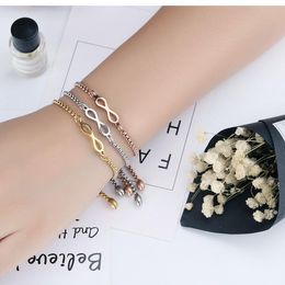 Fashion Elegant Charm Bracelet 8 Shape Geometric Bracelet Adjustable Infinity Charms Bracelets Jewellery Luxurious Luxury Bracelet