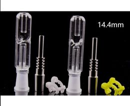 Nector Collector Set With 10mm 14mm 18mm Joint Titanium Tip Nail Glass Pipe Smoking Pipes Oil Burner NC Nector Collectors Kits