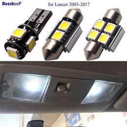 Cool White Led Lamp Car Bulbs For Mitsubishi Lancer 2003 2017 Auto Interior Light For Dome Parking License Plate Lights