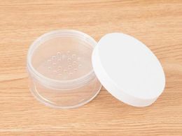 50g Empty Refillable Cosmetic Jar Pot Loose Face Powder Sifter Case Powder Box Empty Cosmetic Container Travel