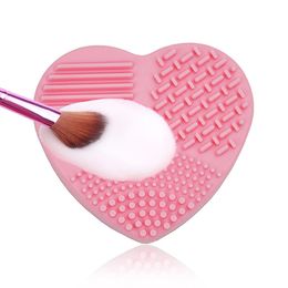 MP025 Silicone Makeup Brush Cleaner Portable Compact Cleaners practical cosmetic Brush Cleaning Box Scrubber Cleaner Dry wet Dual Use