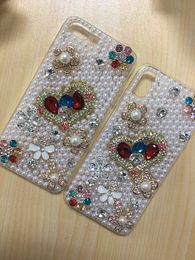 Hand-made Luxury Beatiful diamord Case Cover Back Phone Cases For iPhone 11promax X 8 7 6 6S plus and samsung s20+ free ship