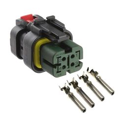 AMP/TE 4 Pin Auto 776524-4 sensor plug,4Pin Circuit repair pressure sensor plug for Excavator Carter E320D/C6 etc. Green