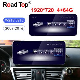 10.25" Screen Android 8 Octa 8-Core Radio Car Navegação GPS Bluetooth Wi-Fi Unidade Chefe de Mercedes Benz Classe E 2009-2016 W212 S212