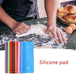 29*26cm Silicone baking pad fondant clay pastry bake tools Rolling Dough Pad Baking Rolling Fondant Pastry Mat Cooking Tools KKA7748