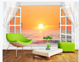 Custom photo wallpaper 3d mural wallpaper for living room Beautiful warm scenery snowy tv background wall outside the window mural
