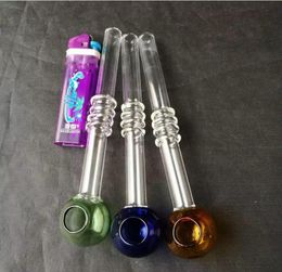 Color three round brackets bongs accessories , Unique Oil Burner Glass Bongs Pipes Water Pipes Glass Pipe Oil Rigs Smoking with Dropper
