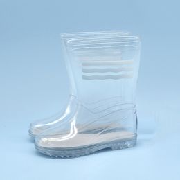 Hot Sale-rproof Non-slip Parallel Bars Crystal Boots In Large Child Pvc Water Shoes