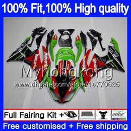 Injection OEM For KAWASAKI ZX-636 ZX6R 2013 2014 2015 2016 2017 207MY.3 ZX 636 600CC ZX636 ZX 6R ZX-6R 13 14 15 16 17 Green Red Fairing