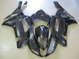 Motorcycle Fairing body kit for KAWASAKI Ninja ZX6R 636 07 08 ZX 6R 2007 2008 ABS Top black Fairings bodywork+Gifts KB49