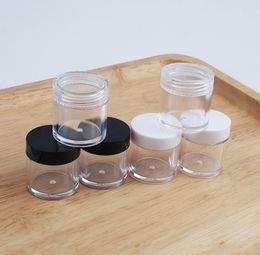 10ML G Clear Plastic Pot Jar Refillable Cosmetic Container Bottles For Eyshadow Makeup Powder Sample SN750