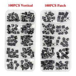 1 box of 100 PCS tact Switch 4-legged vertical/patch 6x6x4.1/4.3/5/6/6.5/7.5/8/9.3/10.5/12mm Micro Push Button Switch Key Switch