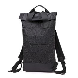 Designer-Luminous Backpack Diamond Lattice Bag Men Travel Laptop Backpacks Geometric Women School Bag Teenage Girl Noctilucent Backpack
