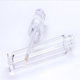 Empty 7.8ML Lipstick Tubes Round Transparent Crystal Lip Gloss Tubes With Wand Empty Lip Gloss Tubes Clear bottles C067