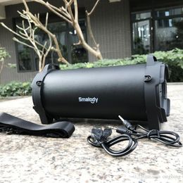 2019 Smalody Bluetooth Speaker Outdoor Wireless Speakers Stereo High Bass with Carrying Strap For Camping Computer TV Bar Speakers Good Soun