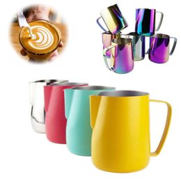 Stainless Steel Milk Pitcher Milk Frother Milk Jug Foamer Mugs Italian Latte Art Coffee Maker Jug Frother Cup 350/600Ml