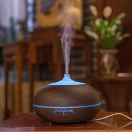Aroma Air Humidifier 300ml Essential Oil Diffuser Aromatherapy Lamp Dating Freshener Diffusers Household Wood Grain 7 Colours