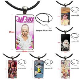 Glass Pendant Galaxy Pendant Necklace Women Steel Plated Necklaces Jewellery For Women Gifts Boy Rupaul's Drag Race