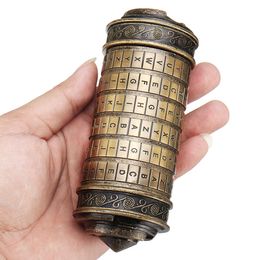 The Da Vinci Code Alphabet Lock Mini Cryptex Collectible Romantic Birthday Valentine's Day Gifts Escape Room Props Puzzles