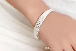 Wholesale-Quality 925 Sterling Silver Bangle Bracelets Chinese style Adjustable Meteor Star Charm Cuff Bangles Bracelet Jewellery for Women