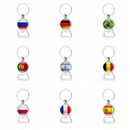 Beer bottle opener football key chain multi function guests Favour world cup party metal gifts unusual