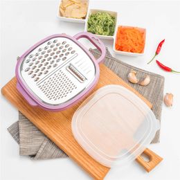 Multifunctional Vegetable Grater Fruit Vegetable Planer Potato Carrort Cutter Shred Grater with Basin Kitchen Vegetable Accessory