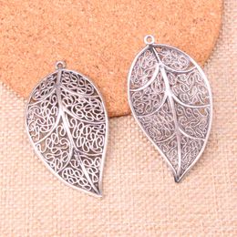 22pcs Charms leaf 57*31mm Antique Making pendant fit,Vintage Tibetan Silver,DIY Handmade Jewellery