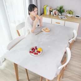 glass dining tables NZ - Frosted soft glass tablecloth pvc pattern modern rectangular waterproof and oil-proof dining table cover kitchen home decoration