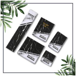 [DDisplay]Marble Pattern Black&White Jewelry Gift Box Glamour Ring Boxes Monthly Earring Small Jewelry Display Fineness Necklace Package Box