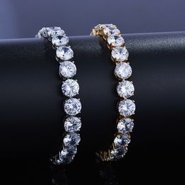 Sparkling Iced Out CZ Tennis Bracelet Bling Cubic Link Chain Bracelet for Men Women Jewellery Hip Hop Punk Jewellery