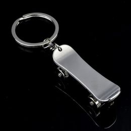 Indusleaves Creative Gifts Personality Parkour Sports Scooter Metal Keychain Car Advertising Waist Chain Pendant Accessories