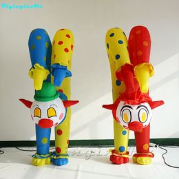 2m Customised Wearable Clowns Walking Inflatable Clown Costume Advertising Inflation Clown Suits For Circus Parade