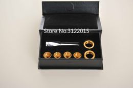 Professional 6 PCS / Set Bb Trumpet Mouthpiece Silver And Gold Surface Pure Copper Trumpet Mouthpiece Size 2a 2b 3a 3b Free Shipping