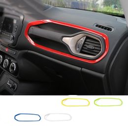 ABS Car Co-pilot Seat Handle Trim Decoration Ring For Jeep Renegade 2016 2017 2018 Interior Accessories