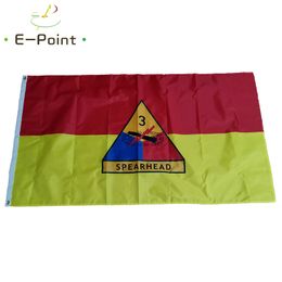 USA 3rd Armoured Division Flag 3ft*5ft (90*150cm) Size Christmas Decorations for Home Flag Banner Gifts