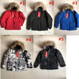 LPATTERN Kids Big Boys GirlsDuck Down Puffer Jacket Parka Coat Fur Trim Hooded Detachable Outwear Long Thick Windbreaker Snowsuit