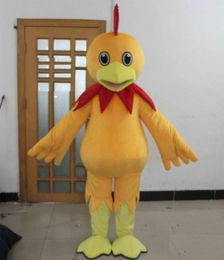 2019 Factory Outlets hot chicken costume a cute adult yellow chicken mascot costume for adult to wear