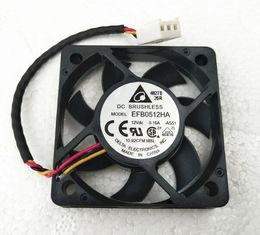 Original Delta 5010 5CM EFB0512HA 12V 0.15A 3-wire ultra-thin fan
