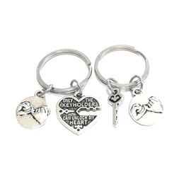 Lock & Key Hand-held Key Chain Parent-child Family To keychain Friendship Agreement Sisters Keychain Couple Keychain