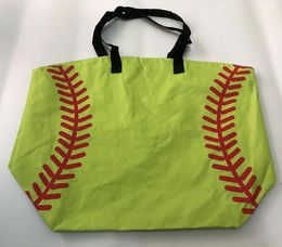 Other Fashion Accessories 2022 softball Tote Bag for Children different black baseball soccer football stitching bags women & Kids Sports Bag