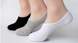 Mix and match plain invisible socks men's spring and summer silicone non slip cotton slippers socks