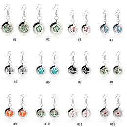 12 Styles Essential Oil Diffuser Stainless steel Dangle Earrings For Magnetic Aromatherapy Locket Drop Hypoallergenic Earrings Jewellery