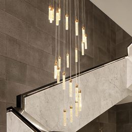 Staircase Long Chandelier Duplex Living Room Large Chandelier Modern Minimalist Villa Loft Spiral Staircase Crystal Chandelier Pendant Fixtures Staircase Long Chandelier Duplex Living Room Large Chandelier Modern Minimalist Villa Loft Spiral Staircase Crystal Chandelier Pendant Fixtures