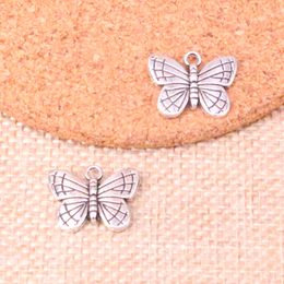 60pcs Charms double sided butterfly 18*14mm Antique Making pendant fit,Vintage Tibetan Silver,DIY Handmade Jewelry