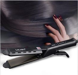 Multifunctional steam straightener High quality plate Titanium Hair Straightener Straightening Irons Flat Iron hair curler DHL
