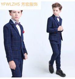 popular two buttons notch lapel kid complete designer handsome boy wedding suit boys attire custommade jacketpantstievest a47