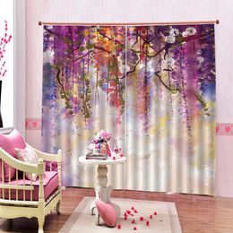 Curtain For Kitchen European Style Oil Painting Delicate Flower Interior Beautiful And Practical 3d Digital Printing Curtains