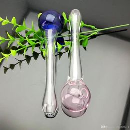Round ball glass pipe Wholesale Glass bongs Oil Burner Glass Water Pipe Oil Rigs Smoking Free