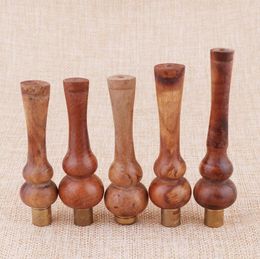 New Mali wood gourd-shaped Personalised holder with copper circulating pull rod for filtering wooden cigarette holder